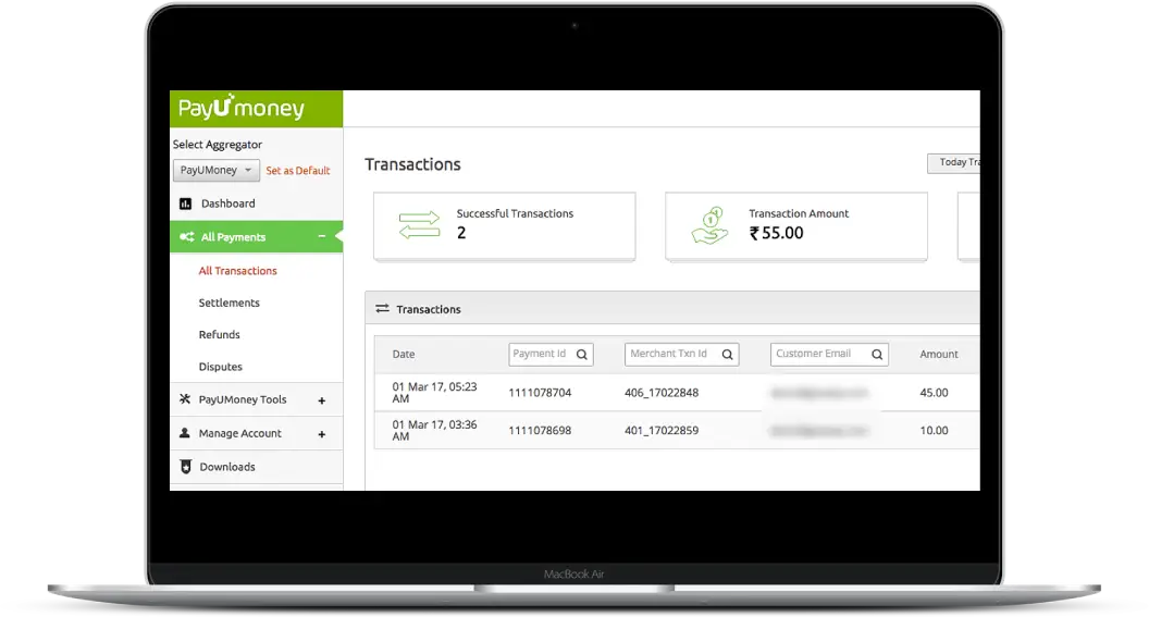 Payumoney Integration 